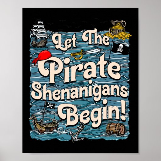 Poster Laissons Les Shenanigans Pirates Commencer Le Shen (Devant)