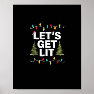 Poster Laissons-nous illuminer les lumières de Noël amusa
