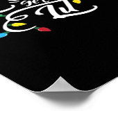 Poster Laissons-nous illuminer les lumières de Noël Drôle (Coin)