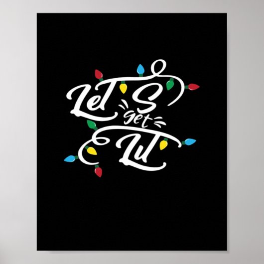 Poster Laissons-nous illuminer les lumières de Noël Drôle (Devant)