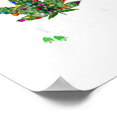 Poster Laissons-nous un Noël Lit En Juillet Arbre de Noël (Coin)