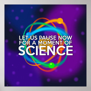 POSTER LAISSONS PAUSER UN INSTANT POUR UN MOMENT DE SCIEN