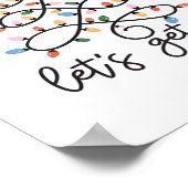 Poster Laissons s'éclairer les lumières des arbres de Noë (Coin)