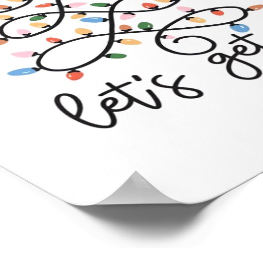 Poster Laissons s'éclairer les lumières des arbres de Noë (Coin)