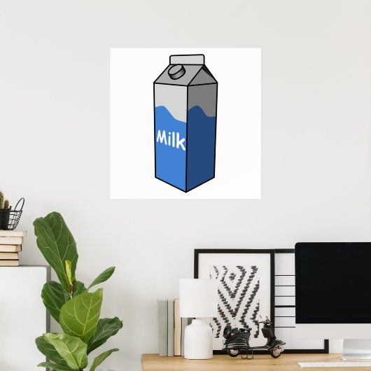 Poster Lait (Bureau à domicile)