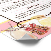 Poster Lait biscuits cuire vente de Noël menu personnalis (Coin)