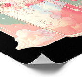 Poster Lait de fraise Milkshake Kawaii Lofi Cute Pastel (Coin)