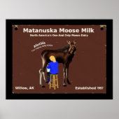 Poster Lait d'orignal Matanuska (Devant)