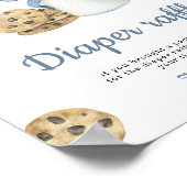 Poster Lait et biscuits baby shower Déchets Raffin jeu (Coin)
