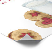 Poster Lait et biscuits - Devinez combien de bonbons (Coin)