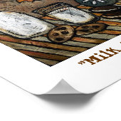 Poster "Lait et cookies" (Coin)