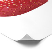 Poster Lait et Miel avec Baies Nourriture Rustique (Coin)