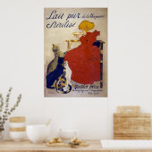 Poster Lait pur sylisé de la Vingeanne, Steinlen (Cuisine)