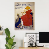 Poster Lait pur sylisé de la Vingeanne, Steinlen (Bureau à domicile)