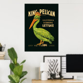 Poster Laitue de King Pelican Iceberg (Bureau à domicile)