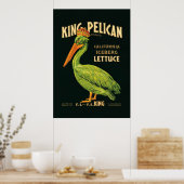 Poster Laitue de King Pelican Iceberg (Cuisine)