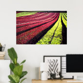Poster Laitue rouge et verte, Comté de San Luis Obispo, C (Bureau à domicile)