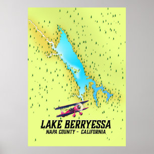 Poster lake berryessa Napa County, California