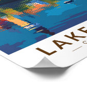 Poster Lake Bled Slovénie Travel Art Vintage (Coin)