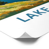 Poster Lake Chelan Washington Imprimer (Coin)