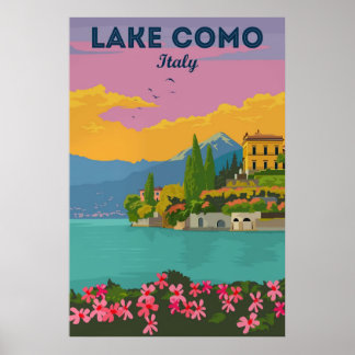 Poster Lake Como, Italy