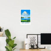 Poster Lake Conroe Texas Travel Print (Bureau à domicile)
