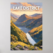 Poster Lake District National Park Art Décor Voyage (Devant)