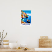 Poster Lake Garda Italie Imprimer Voyage (Cuisine)