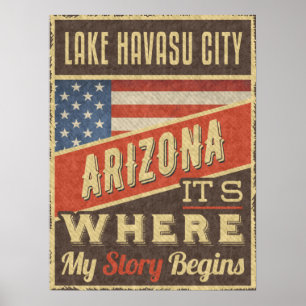 Poster Lake Havasu City Arizona