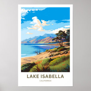 Poster Lake Isabella California Travel Print