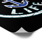 Poster Lake Life Fishing Boating Saying Fisherman Vacatio (Coin)