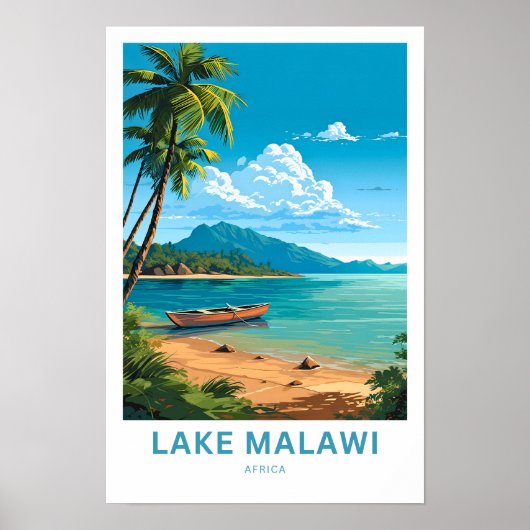 Poster Lake Malawi Africa Europe Imprimer (Devant)