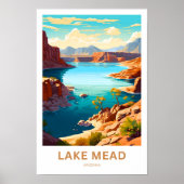 Poster Lake Mead Arizona Imprimer Voyage (Devant)