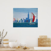 Poster "Lake Michigan - Chicago" (Cuisine)