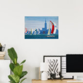 Poster "Lake Michigan - Chicago" (Bureau à domicile)