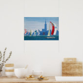 Poster "Lake Michigan - Chicago" (Cuisine)