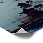 Poster - Lake, Pine and Mountain - Japan (Coin)