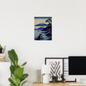 Poster - Lake, Pine and Mountain - Japan (Bureau à domicile)