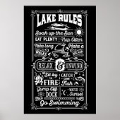 Poster Lake Rules : Life’s Simple Waterside Joys (Devant)