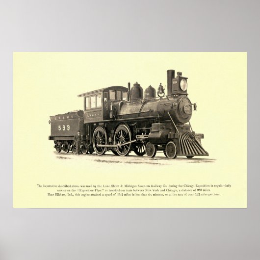 Poster Lake Shore et Michigan Southern Railway Co. (Devant)