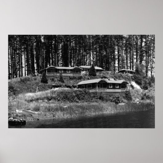 Poster Lake Tahkenitch Resort Cabines sur la côte de l'Or (Devant)