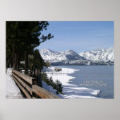 Poster Lake Tahoe Print - Sélectionnez votre cadre (Devant)