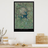 Poster Lake Texoma Texas - Oklahoma Carte de l'affiche sa (Cuisine)