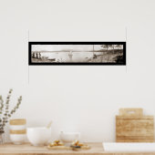 Poster Lake Toxaway NC Boats Photo 1911 (Cuisine)