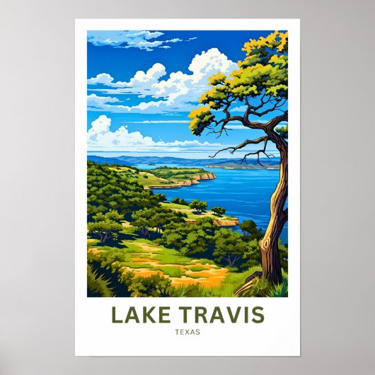 Poster Lake Travis Texas (Devant)