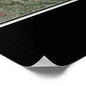 Poster Lake Travis Texas Satellite Map (Coin)