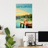 Poster Lake Wallenpaupack Pennsylvania Marilyn Monroe Pin (Bureau à domicile)