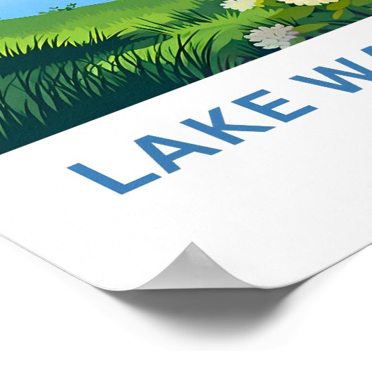 Poster Lake Washington Imprimer (Coin)