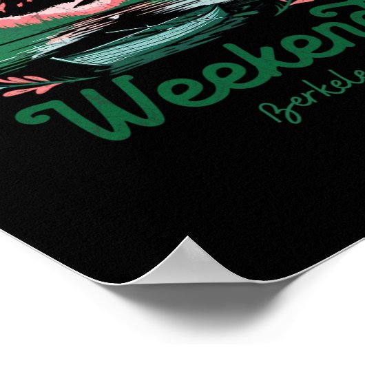 Poster Lake Weekend Vacation Trip Berkeley California  (Coin)