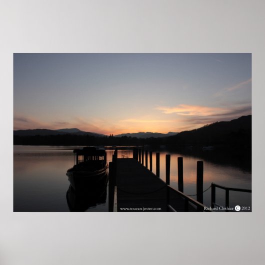 Poster Lake Windemere, Le Lake District (Devant)